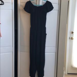 Black crepe jumpsuit, size xs
